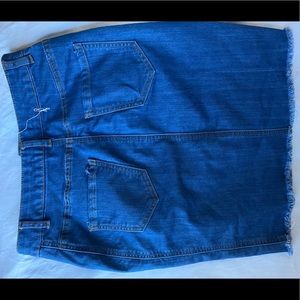 Button down Jean skirt
